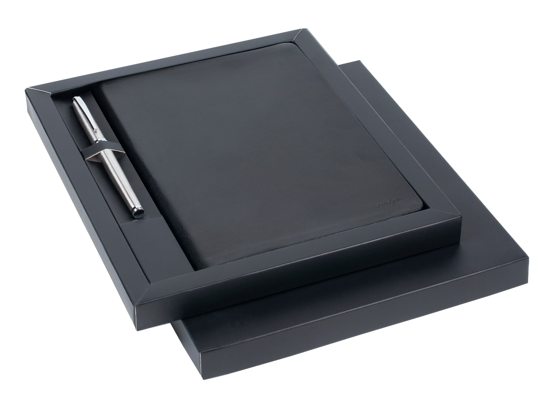 SD200-1 Premium Defter A5 Teramo Siyah & 800 Roller Titanyum Krom