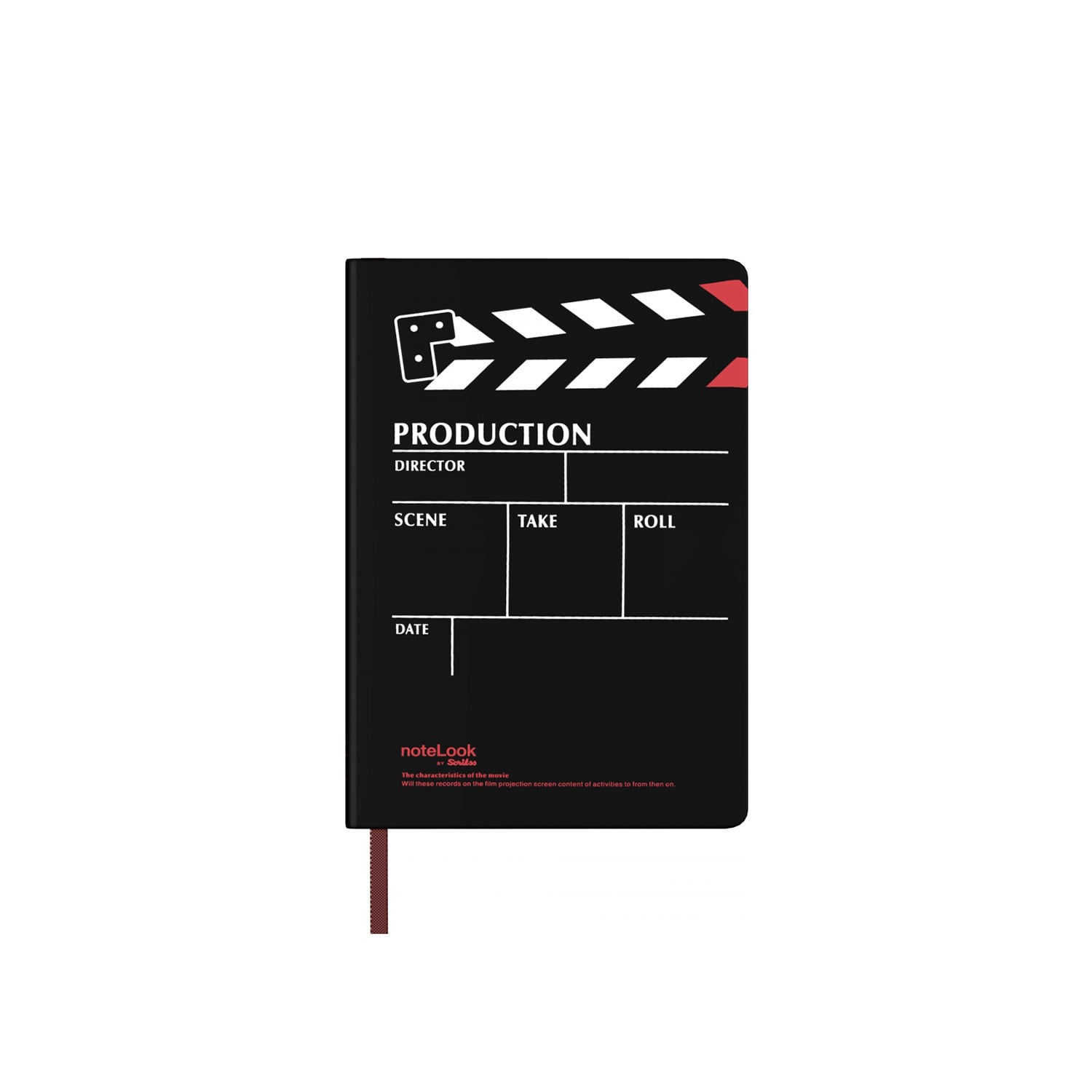  Production Defter Dikey Çizgili A6 Siyah