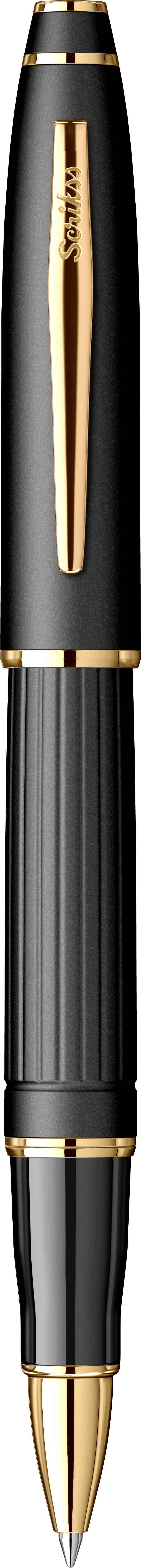 Noble 350 Roller Kalem Mat Siyah Altın