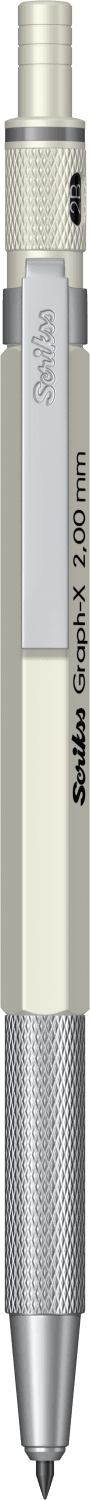  Graph-X Mekanik Kurşun Kalem 2.0 mm Mat Beyaz