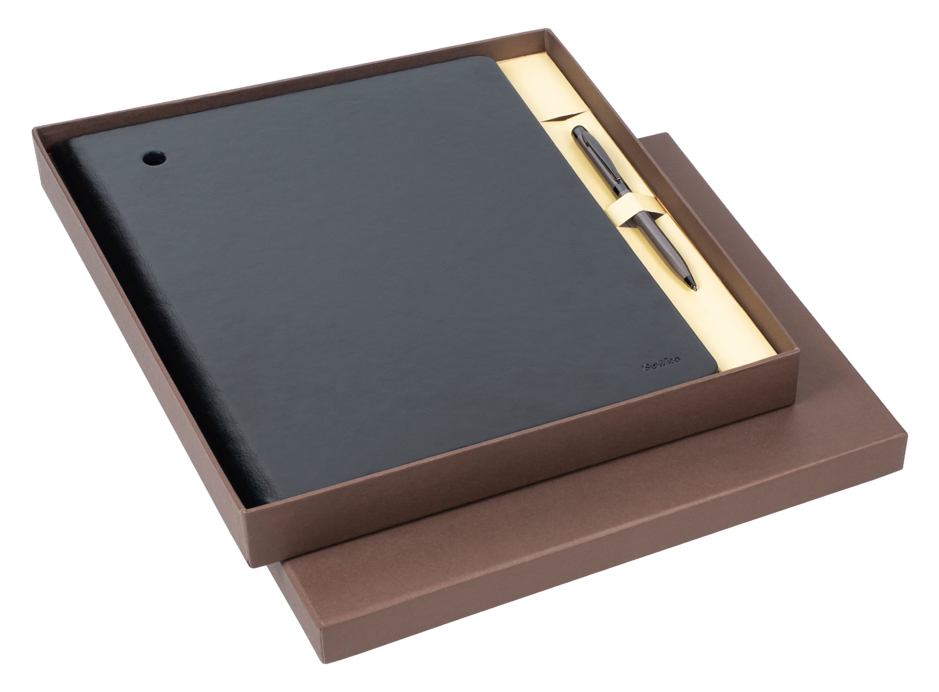 SD 500-1- Portföy -Tablet Kılıfı Oxford & 599 Touch Pen Tükenmez Kalem Siyah