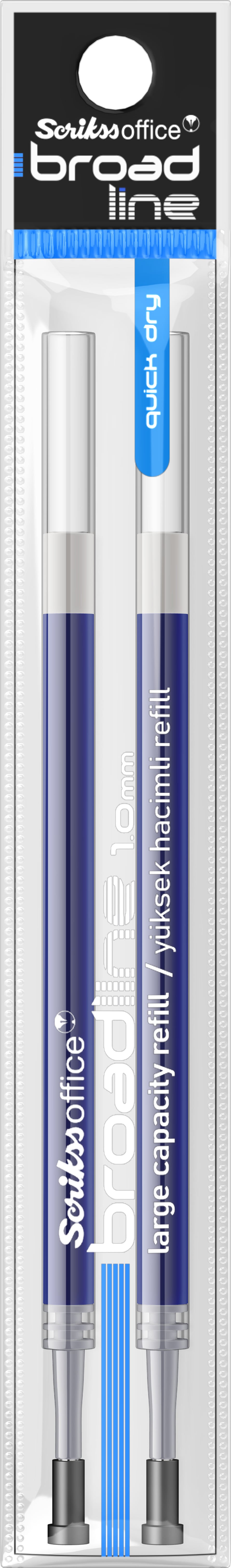 Broadline Scrikss Jel Refil Mavi 2'li Blister