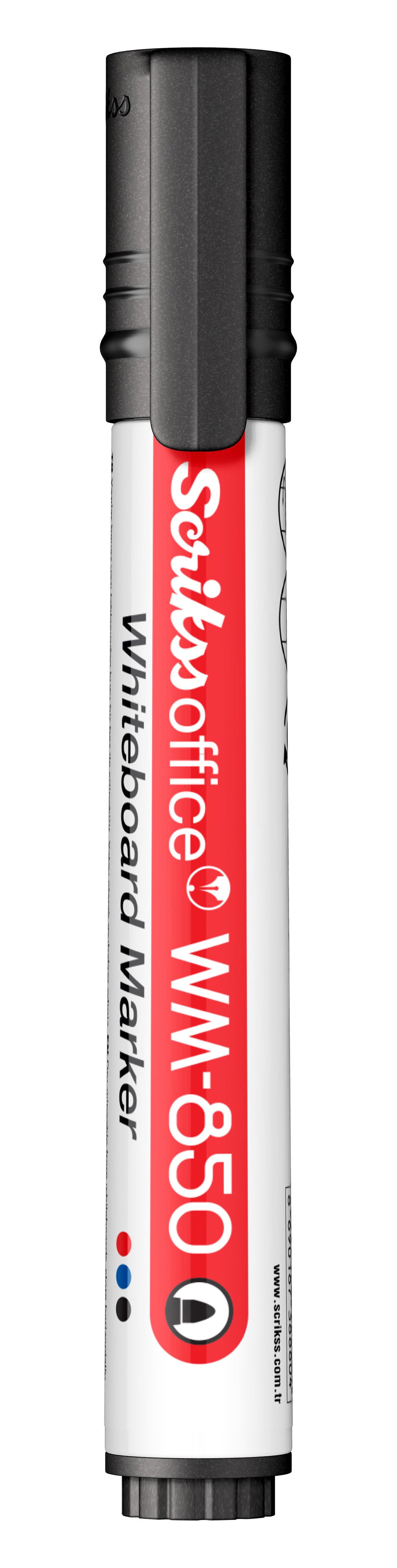 WM-850 Doldurulabilir Whiteboard Markör Siyah